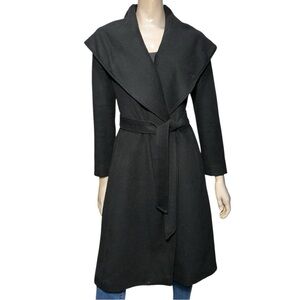 Alice NYC Vintage Women’s Size 8 Black Wool Shawl Collar Wrap 3/4 Jacket